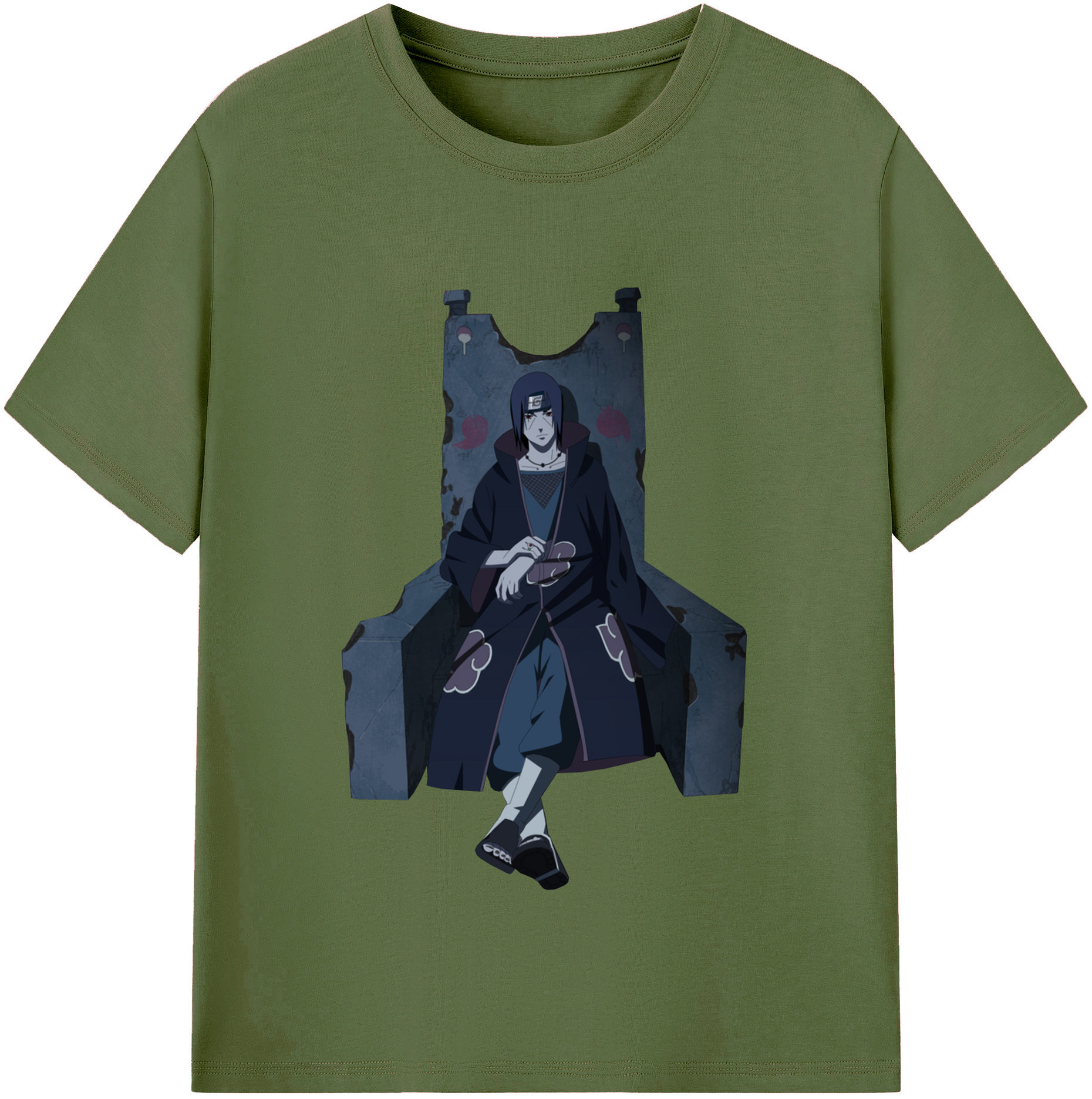 （画像用） NARUTO -ナルト- うちは イタチ Uchiha Itachi 綿100％半袖Tシャツ（フロントプリント）